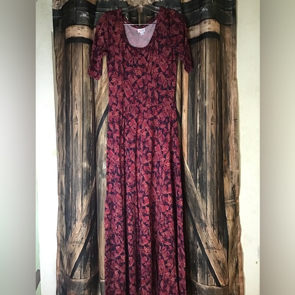 LuLaRoe Dresses & Skirts - LuLaRoe maxi dress. L large. Bohemian Multicolor. Easy wash and wear.